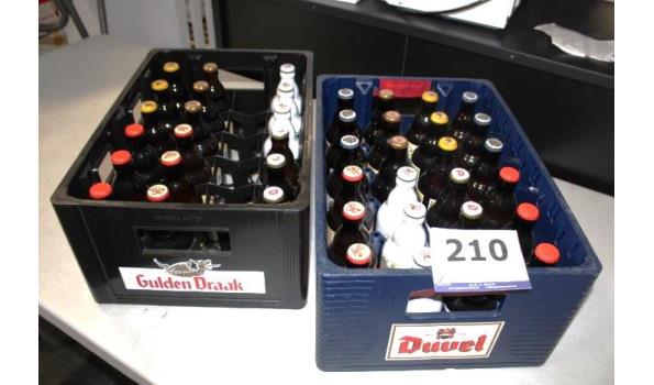 plm 42 div flesjes bier wo DUVEL, PIRAAT, enz